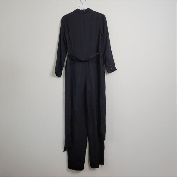 J Crew Cupro-blend tuxedo jumpsuit BB313 size 0 - Picture 4 of 6